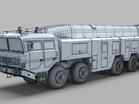 Chinese DF-16 Missile 3D Model