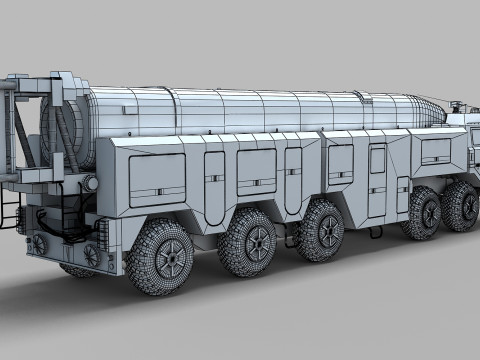 Chinese DF-16 Missile 3D Model
