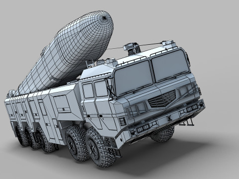 Chinese DF-16 Missile 3D Model