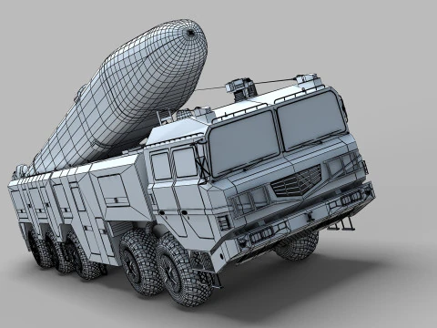 Chinese DF-16 Missile 3D Model