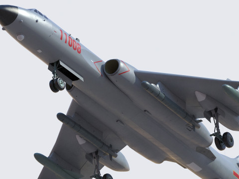 Xian H-6K Strategic Bomber Modelo 3D
