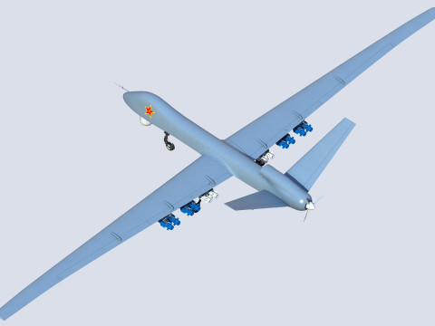 PLA CH-5 UAV 3D Модель