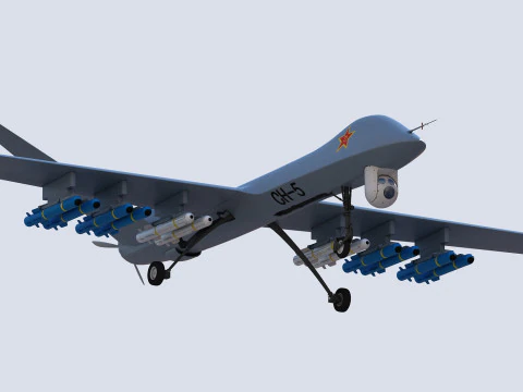 PLA CH-5 UAV 3D 모델