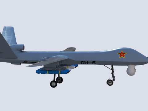 PLA CH-5 UAV 3D Модель