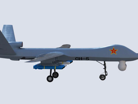PLA CH-5 UAV 3D 모델