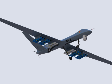 PLA CH-5 UAV 3D Модель