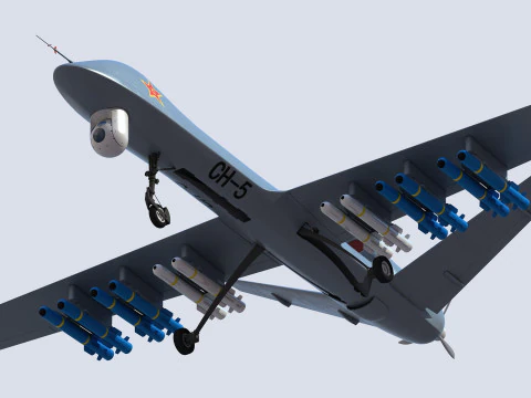 PLA CH-5 UAV 3D 모델