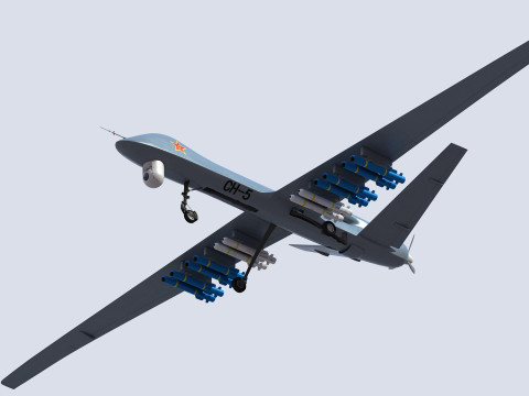 PLA CH-5 UAV 3D Модель