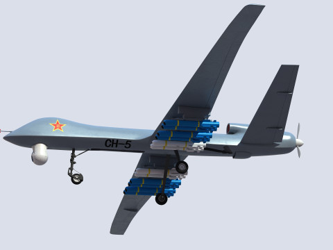 PLA CH-5 UAV 3D Модель