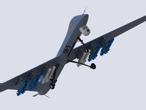 PLA CH-5 UAV 3D Модель