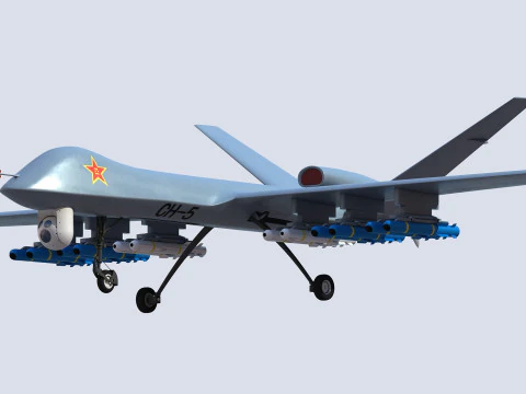 PLA CH-5 UAV 3D 모델