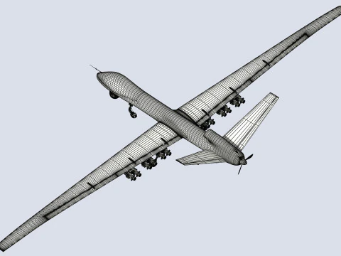 PLA CH-5 UAV 3D 모델