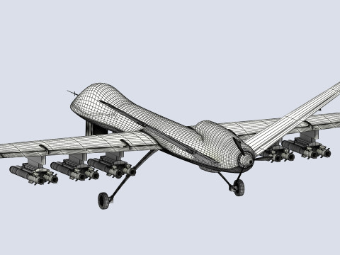PLA CH-5 UAV 3D Модель
