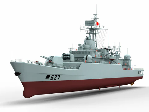 Chinese Navy Type053H3 Jiangwei Frigate 3D Model