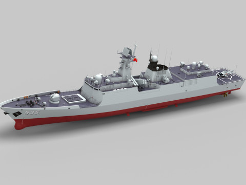 Chinese Navy Type 054A Jiangkai Frigate Modelo 3D