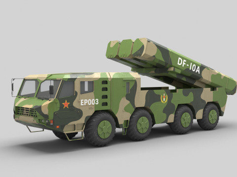 PLA DF-10A Missile 3D-Modell