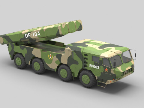 PLA DF-10A Missile 3Dモデル