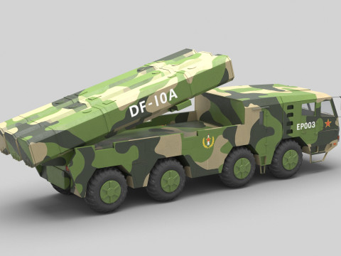 PLA DF-10A Missile 3Dモデル