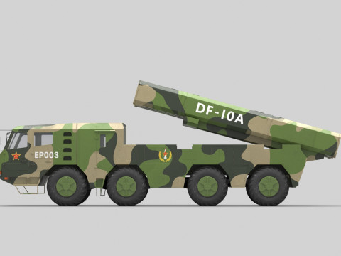 PLA DF-10A Missile 3Dモデル