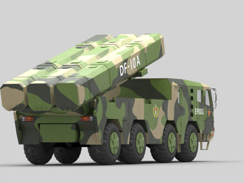PLA DF-10A Missile 3Dモデル