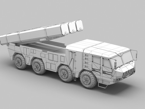 PLA DF-10A Missile 3Dモデル