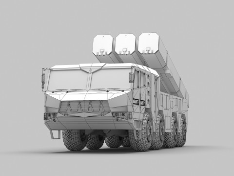 PLA DF-10A Missile 3Dモデル