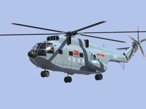 Changhe Z-8 3D-Modell