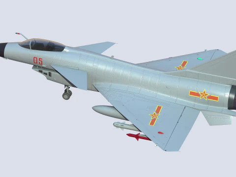 Chengdu J10 Fighter 3D Model