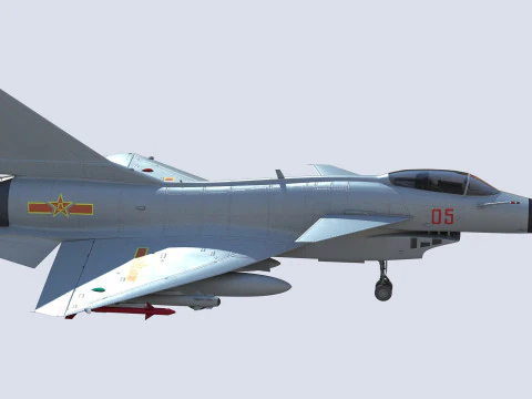 Chengdu J10 Fighter 3D Model