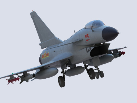 Chengdu J10 Fighter Model 3D