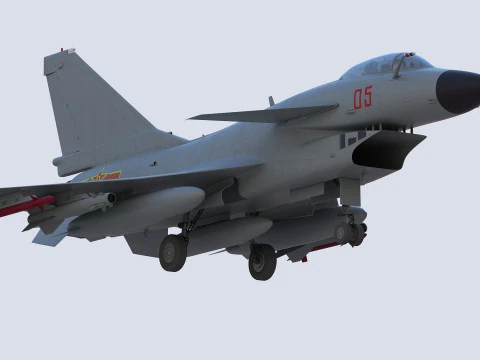 Chengdu J10 Fighter 3D Model