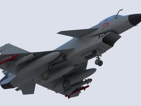 Chengdu J10 Fighter 3D Model