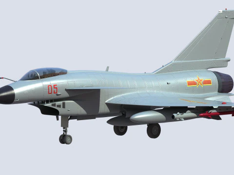 Chengdu J10 Fighter 3D Model