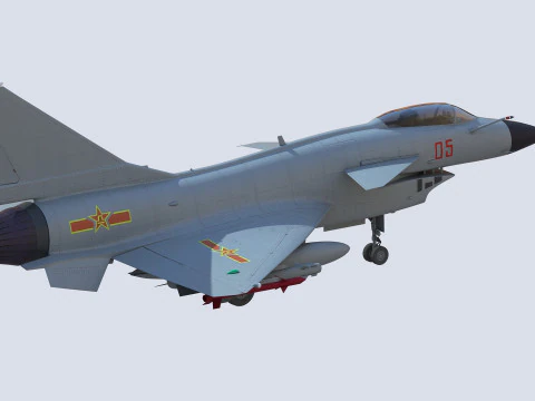 Chengdu J10 Fighter 3D Model