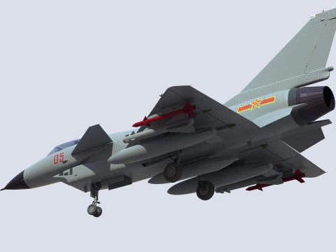 Chengdu J10 Fighter 3D Model