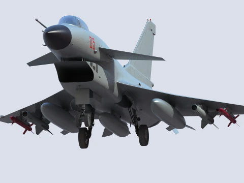 Chengdu J10 Fighter 3D Model