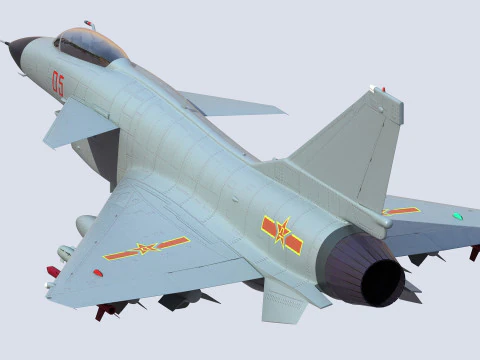 Chengdu J10 Fighter 3D Model