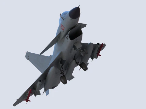 Chengdu J10 Fighter 3D Model
