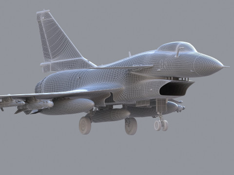 Chengdu J10 Fighter Model 3D