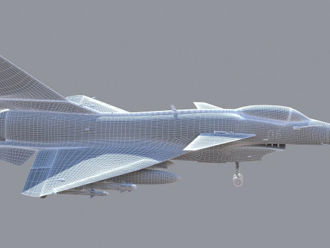 Chengdu J10 Fighter 3D Model