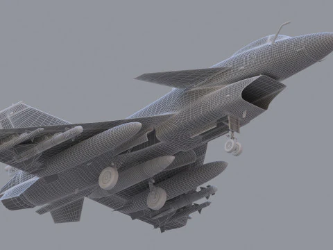 Chengdu J10 Fighter 3D Model