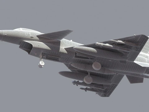 Chengdu J10 Fighter 3D Model
