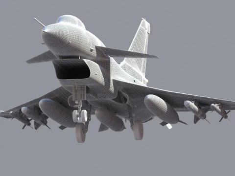 Chengdu J10 Fighter 3D Model