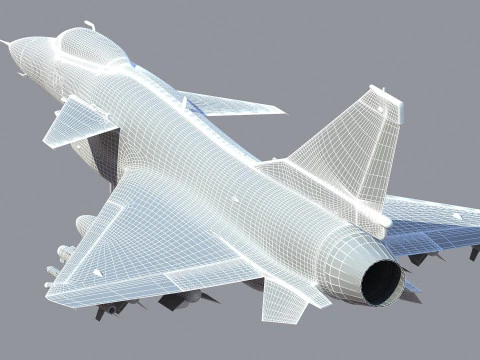 Chengdu J10 Fighter 3D Model