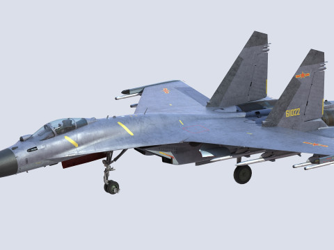 Chengdu J10 Fighter 3D Model