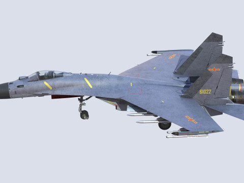Chengdu J10 Fighter 3D Model