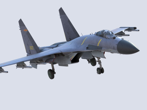 Chengdu J10 Fighter 3D Model