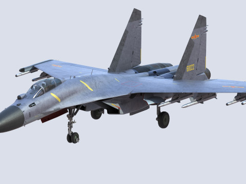 Chengdu J10 Fighter 3D Model