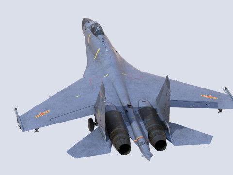Chengdu J10 Fighter 3D Model