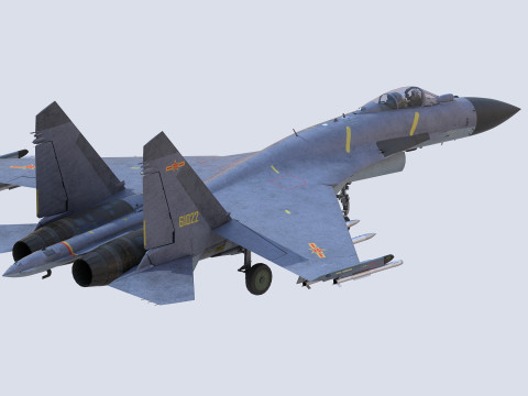 Chengdu J10 Fighter 3D Model